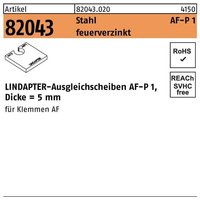 Lindapter - Ausgleichsscheibe r 82043 af m 16 P1 Stahl feuerverzinkt von LINDAPTER