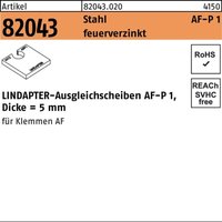 Ausgleichsscheibe r 82043 af m 20 P1 Stahl feuerverzinkt Ausgleichsscheibe r 82043 af m 20 P1 Stahl feuerverzinkt von LINDAPTER