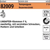 Gt f 9 m 16 feuerverzinkt, komplett s - Lindapter Gt f 9 m 16 feuerverzinkt, komplett s - Lindapter von LINDAPTER