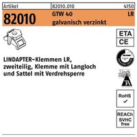 Lindapter - Klemme r 82010 gtw 40 lr m 24 / 3 - 24 galvanisch verzinkt von LINDAPTER