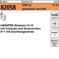 Klemme r 82058 gtw 40 fl 1 m 8 galvanisch verzinkt Klemme r 82058 gtw 40 fl 1 m 8 galvanisch verzinkt von LINDAPTER