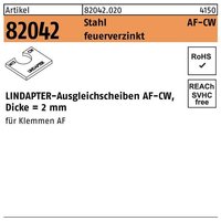 Ausgleichsscheibe r 82042 af m 12 cw Stahl feuerverzinkt von LINDAPTER