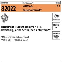 Flanschklemme r 82022 gtw 40 f 3 m 10 / 30 feuerverzinkt Flanschklemme r 82022 gtw 40 f 3 m 10 / 30 feuerverzinkt von LINDAPTER