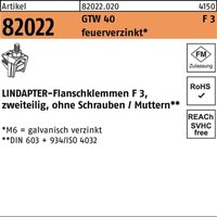 Flanschkl. gt F3 M12 feuerverzinkt, 2 teilig s - Lindapter von LINDAPTER