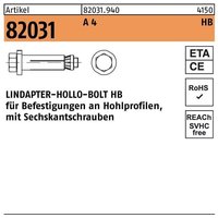 Lindapter - Hohlraumdübel r 82031 m.6-kantschraube hb 20-1 ( 90/34) a 4 von LINDAPTER