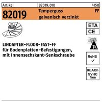 Klemme r 82019 gtw 40 fast m 8 Temperguss galvanisch verzinkt von LINDAPTER