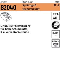 Sphäro-Guß af km 16 feuerverzinkt, kurz s - Lindapter von LINDAPTER