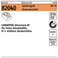 Lindapter - Klemme r 82040 mm 16 Sphäroguß feuerverzinkt Lindapter - Klemme r 82040 mm 16 Sphäroguß feuerverzinkt von LINDAPTER