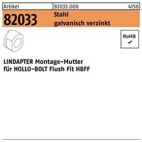 Lindapter - Montagemutter r 82033 HBFF08 Stahl galvanisch verzinkt von LINDAPTER