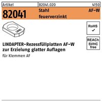 Lindapter - Rezessfüllplatte r 82041 afw m 12 Stahl feuerverzinkt von LINDAPTER