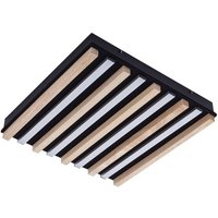 Deckenlampe "Firka" aus Holz dimmbar mit Fernbedienung für Wohnzimmer & Esszimmer von Lindby von LINDBY