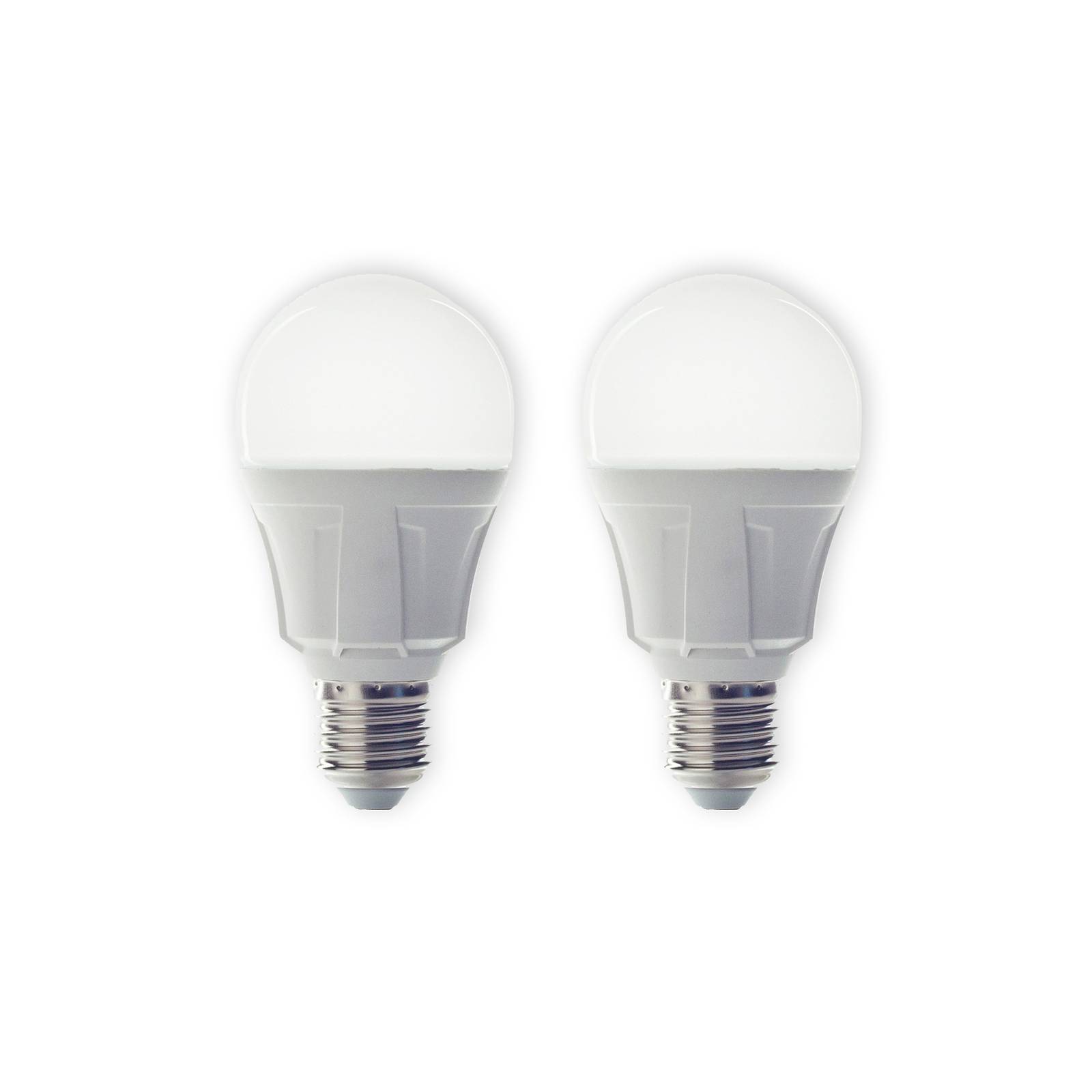 Lindby LED-Leuchtmittel, 2er-Set, E27, 8,5 W, matt, 3.000 K von LINDBY