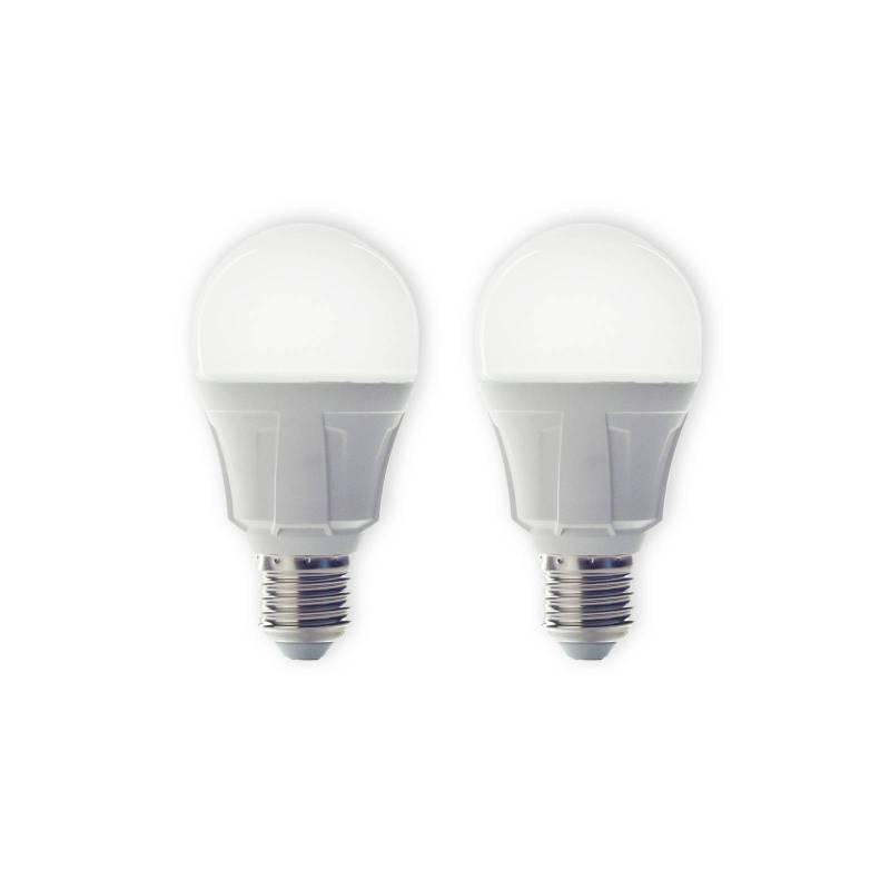 Lindby LED-Leuchtmittel, 2er-Set, E27, 8,5 W, matt, 3.000 K von LINDBY