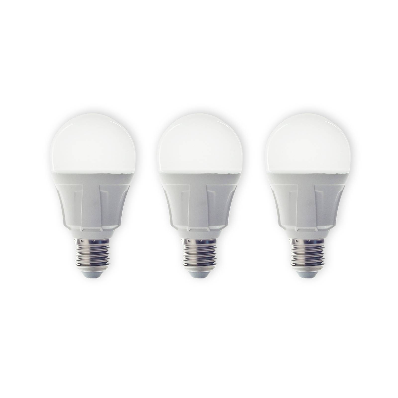 Lindby LED-Leuchtmittel, 3er-Set, E27, 8,5 W, matt, 3.000 K von LINDBY