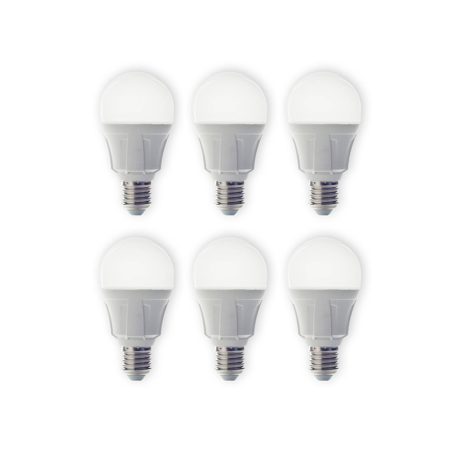 Lindby LED-Leuchtmittel, 6er-Set, E27, 8,5 W, matt, 3.000 K von LINDBY