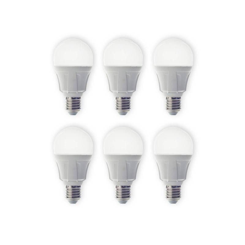 Lindby LED-Leuchtmittel, 6er-Set, E27, 8,5 W, matt, 3.000 K von LINDBY
