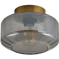 [GEBRAUCHT] B-Ware Lindby Deckenleuchte Lampe Hildur Rauchgrau Glas ø 22 Cm von LINDBY