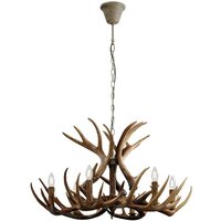 [GEBRAUCHT] B-Ware Lindby Fibi Hängeleuchte Pendelleuchte Deckenlampe Lampe Leuchte Geweih Braun190 von LINDBY