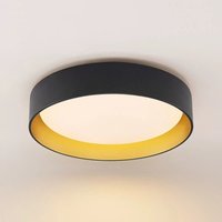 [GEBRAUCHT] B-Ware Lindby Gracjan Led Deckenleuchte Cct Schwarz Gold Deckenlampe Leuchte Lampe Led von LINDBY