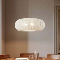 [GEBRAUCHT] B-Ware Lindby Hängeleuchte Deckenlampe Helin Weiß Textil ø 70 Cm 3 X E27 von LINDBY
