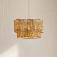 [GEBRAUCHT] B-Ware Lindby Hängeleuchte Pendelleuchte Lampe E27 Papier Beige ø 45 Cm Anuva Leuchte von LINDBY
