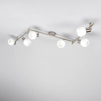 [GEBRAUCHT] B-Ware Lindby Led Deckenlampe Elaina Deckenlampe Lampe Leuchte 6 Flg. E14 Nickel Matt von LINDBY