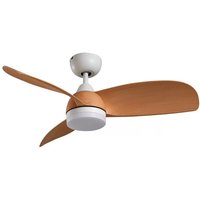 [GEBRAUCHT] B-Ware Lindby Led Deckenventilator Enon Weiß Holzfarben Dc Leise Ventilator Lampe Spot von LINDBY