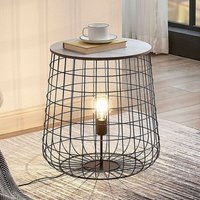 [GEBRAUCHT] B-Ware Lindby Winnie Korb Bodenleuchte Bodelampe Stehleuchte Stehlampe Lampe Holzplatte von LINDBY