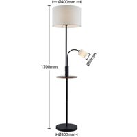 [GEBRAUCHT] Lindby Aovan Stehlampe Stehleuchte Lampe Leuchte Licht Ablage Und Usb Schwarz210 B-Ware von LINDBY