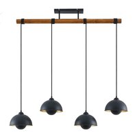 [GEBRAUCHT] Lindby Bamila Hängeleuchte Hängeleuchte Lampe Leuchte Metall Holz 4 Flammig 987 B-Ware von LINDBY