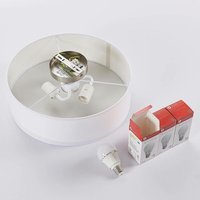 [GEBRAUCHT] Lindby Deckenlampe Sebatin Deckenleuchte Lampe Leuchte E27 Sockel ø 40 Cm Weiß B-Ware von LINDBY