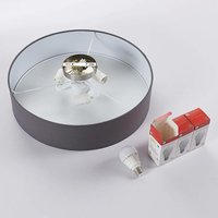 [GEBRAUCHT] Lindby Deckenlampe Sebatin Deckenleuchte Lampe Leuchte Mit E27 Led 50 Cm Grau B-Ware von LINDBY