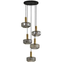 [NEUWERTIG] Lindby Hängeleuchte Hildur ø 22 Cm Rauchgrau Glas Deckenlampe Lampe Leuchte Spot B-Ware von LINDBY