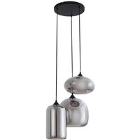 [GEBRAUCHT] Lindby Hängeleuchte Pendelleuchte Marla Glas Rauchgrau 50 Cm Rondell Lampe Spot B-Ware von LINDBY