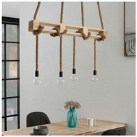 [GEBRAUCHT] Lindby Jonella Hängeleuchte Hängelampe Lampe Leuchte Decke Hanfseil Vierflammig B-Ware von LINDBY