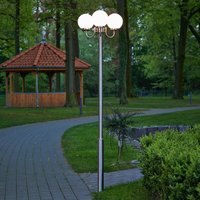 [GEBRAUCHT] Lindby Kandelaber Laterne Wegeleuchte Wegelampe Leuchte Samuel Mit 3 Glaskugeln B-Ware von LINDBY