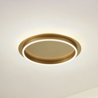 [GEBRAUCHT] Lindby Led Deckenleuchte Kunis Deckenlampe Deckenleuchte Gold Kunststoff ø 46cm B-Ware von LINDBY