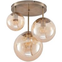 [GEBRAUCHT] Lindby Teeja Deckenlampe 3 Glaskugeln Messing Deckenlampe Glaslampe Lampe G647 B-Ware von LINDBY