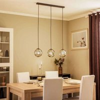 [GEBRAUCHT] Lindby Valentina 3 Pendellampe Pendelleuchte Smoked Grey Brown Lampe Leuchte von LINDBY