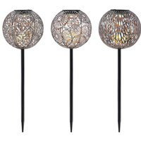 [GEBRAUCHT] Lindby Vilani Led Solarlampen 3er Set Gartenleuchte Wegeleuchte Deko Außenlicht B-Ware von LINDBY