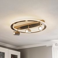 Lindby - gebraucht] Deckenlampe Led Deckenleuchte Lampe 4 Flammig Nickel Berisha Warmweiß von LINDBY