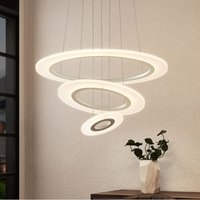 Lindby - neuwertig] Amisu LED-Hängeleuchte Ring Deckenlampe weiß matt dimmbar led von LINDBY