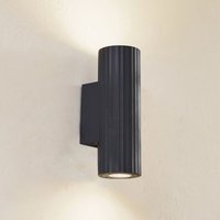 Gebraucht] Lindby Außenwandleuchte Christa Grau Beton 25 Cm Riffel Wandlampe Lampe Leuchte B-Ware von LINDBY
