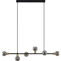 Neuwertig] Lindby Biscala Led Pendellampe Hängelampe Deckenlampe E14 Schwarz Messing Rauch B-Ware von LINDBY