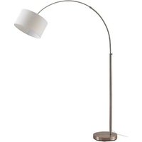 Lindby - gebraucht] Bogenstehlampe Railyn Standleuchte Stehlampe mit antikweißem Stoffschirm von LINDBY