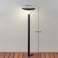 Lindby - gebraucht] Clamor Led Solar Wegelampe Mit Pir Sensor Gartenlampe Lampe Leuchte Alu B-Ware von LINDBY