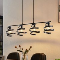 Lindby - gebraucht] Colten Hängeleuchte Pendelleuchte Deckenlampe Lampe 4 Flammig Schwarz803 B-Ware von LINDBY