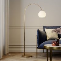 Lindby - gebraucht] Cynthia Bogenstehlampe Stehleuchte Stehlampe Lampe E27 Glas Messing M792 B-Ware von LINDBY