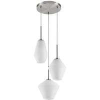Gebraucht] Lindby Ekkis Pendellampe Hängeleuchte Hängelampe Leuchte Led 3 Fl. Rund Opalw46 B-Ware von LINDBY