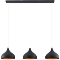 Lindby - gebraucht] Elamira Pendelleuchte Hängelampe Deckenlampe Lampe 3 Flm E27 Schwarz G714 B-Ware von LINDBY